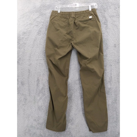 Vuori Ripstop Pants Olive Green Organic Cotton Elastic‎ Waist Drawstring Sz S - Picture 6 of 9